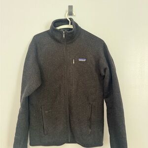 Patagonia Charcoal Gray Full-Zip Fleece Jacket